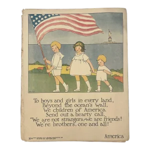 Original 1923 Children from Many Lands Natl Child Welfare Assoc Posters Book