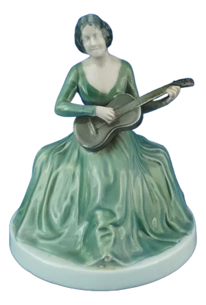 20th Century Porcelain Figurine Johanna Terwin by Thekla Harth, Altmann for Rosenthal Manufacture, Germany, 1920s