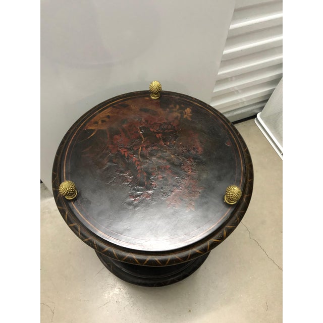 Wood Vintage Chinoiserie Table For Sale - Image 7 of 9