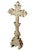 19th Century Olive Wood Crucifix Altar Cross For Sale - Image 5 of 15