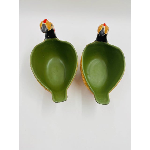 A delightful and authentic pair of Bitossi ceramic bird bowls, produced in Italy and imported by Raymor, circa 1960s....