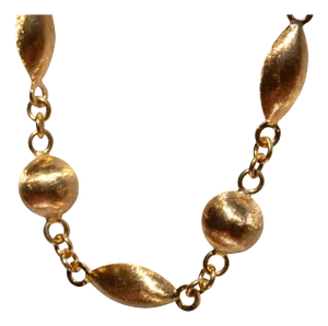 The Andorra: Outstanding Italian Station Necklace in Yellow Gold