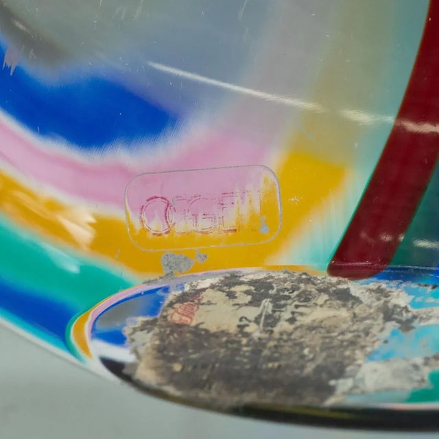 Vintage Colorful Sommerso Murano Glass Sculpture For Sale - Image 9 of 10