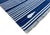 Casa Cosima Handmade Denim Blue and White Cotton Vegetable Dyed Striped Rug - 5'x7' For Sale - Image 4 of 11