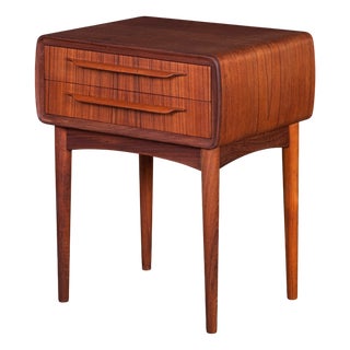 Teak Nightstand by Johannes Andersen for CFC Silkeborg, 1960s For Sale