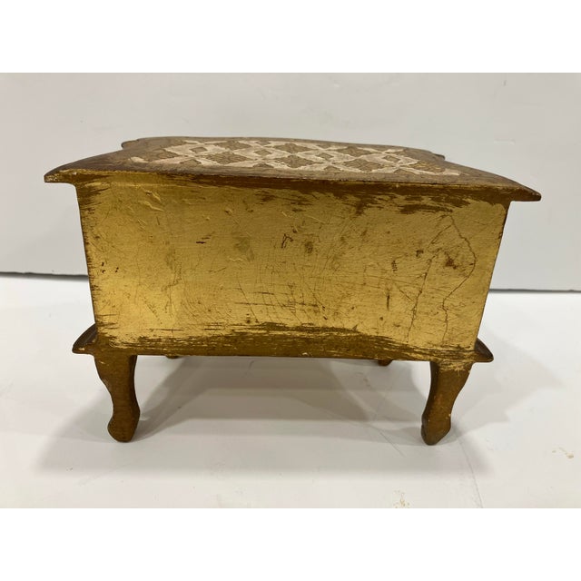 1950s Gold Painted Florentine Petite Chest For Sale - Image 4 of 6