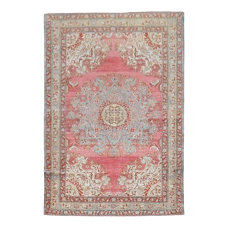 Early 20th Century Zabihi Collection Persian Tafresh Rug - 4'5" x 6'2" For Sale