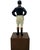 Mid 20th Century Vintage Equestrian Navy Blue Jockey Bookend Statue 13"h For Sale - Image 5 of 12