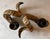 Pair of Large Faux Ram's Horn Candle Holders For Sale - Image 10 of 12