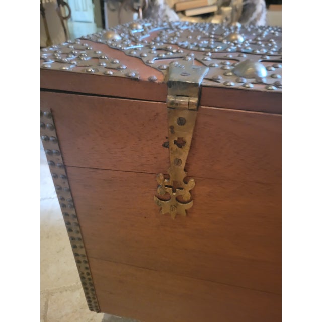Vintage Zanzibar Trade Chest For Sale - Image 10 of 12