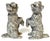 Pair Edwardian Sterling Terrier Salt & Pepper London, Jonathan Howell, 1906/1913 For Sale - Image 12 of 18
