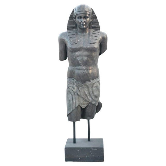 Egyptian Style Sculpture, Marble For Sale - Image 8 of 8