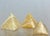 Abstract Expressionism 1980s Orange Calcite Pyramids: Natural Abundance Stones Set of 3 For Sale - Image 3 of 8