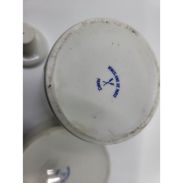 Vintage Paris Porcelain Bathroom Set, France, 1950, Set of 3 For Sale - Image 13 of 14