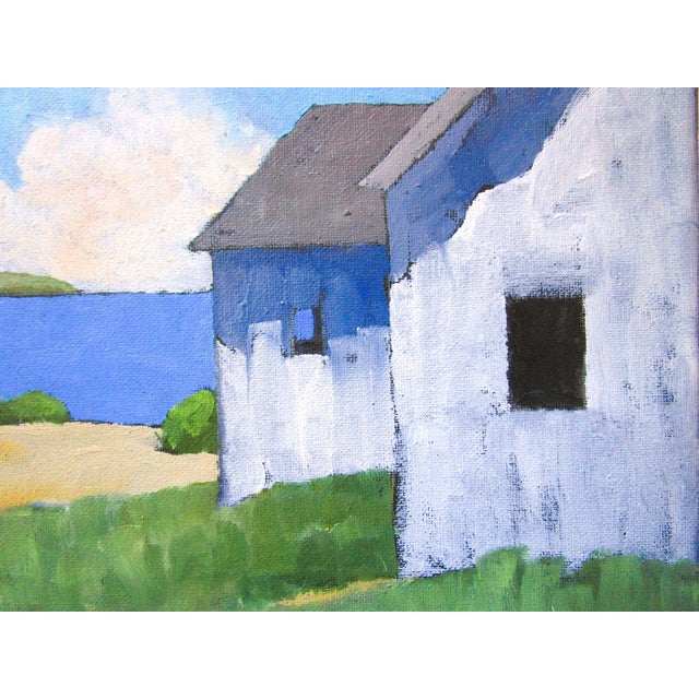 California North Pacific Cottage Art Lynne French landscape oil painting. The signed original painting measures 8x10 on...