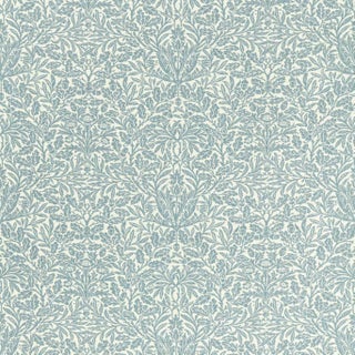 Morris & Co. Acorn Weave Fabric in Mineral Blue For Sale