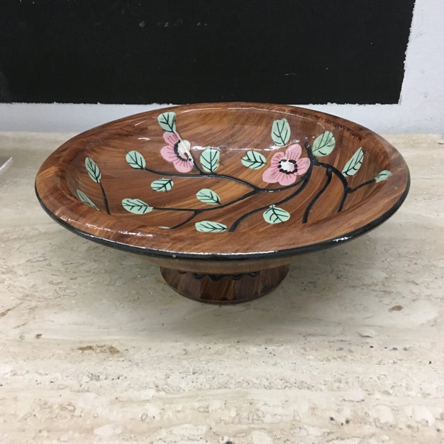 Ceramic Italian Bowl Hand Painted and Glazed For Sale - Image 7 of 8