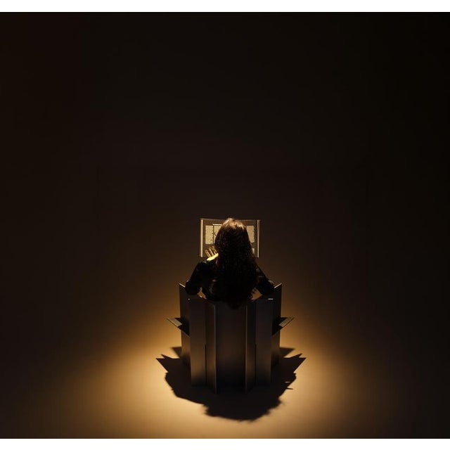 Not Yet Made - Made To Order Auctor Aluminium Armchair by Bureau of Entropy For Sale - Image 5 of 9