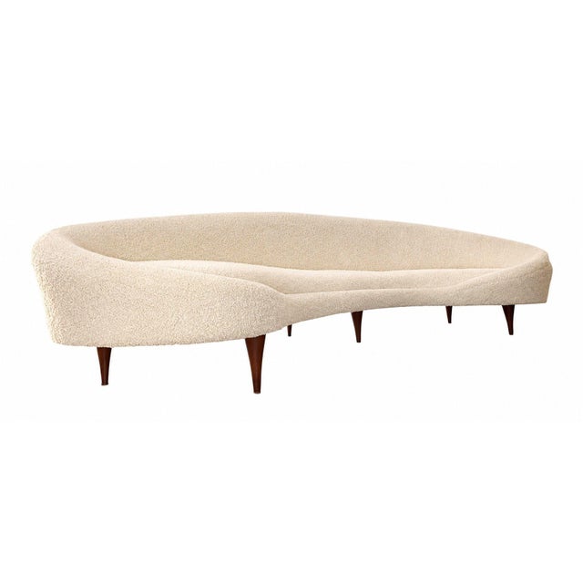 A striking late 20th century sculptural sofa by Vladimir Kagan, designed in the United States and characterized by the...