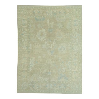 Turkish Oushak Rug 8'10" x 12' #19442 For Sale