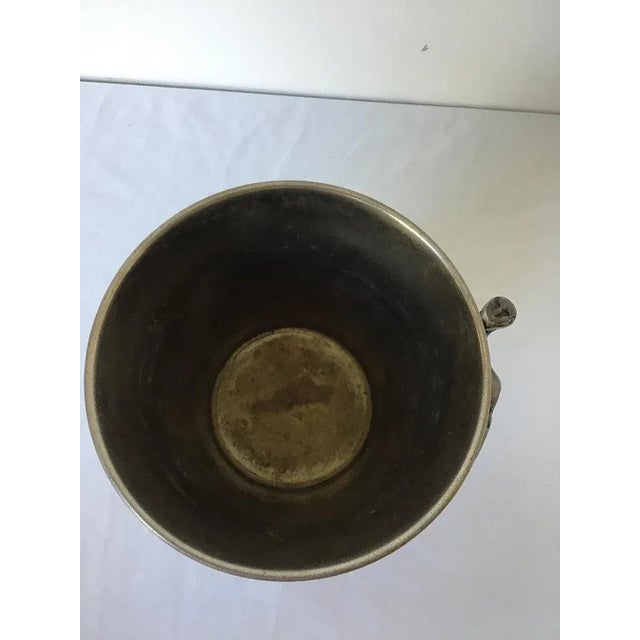 1970s Silver Plate Man Holding Vessel For Sale - Image 11 of 12