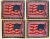 Antique ‘Tobacciana’ Flannel American Flags/Textile Tobacco Premium Inserts- Set of 4 For Sale - Image 9 of 11