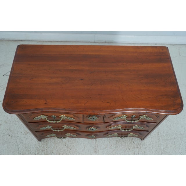 1990s Davis Cabinet Cherry French Louis XV Commode Chest For Sale - Image 5 of 12