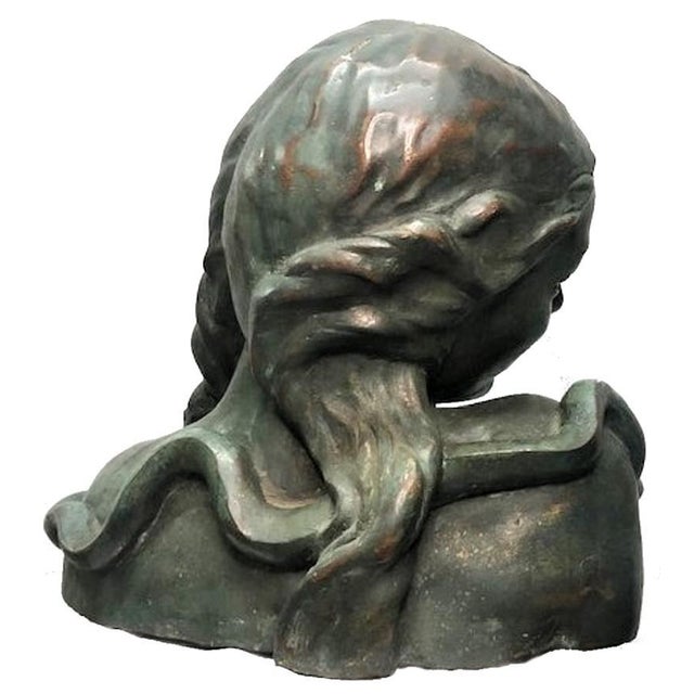 Early 20th Century Fall of Eve, Art Deco Multi-Color Patinated Bronze Sculpture, ca. 1920 For Sale - Image 5 of 7