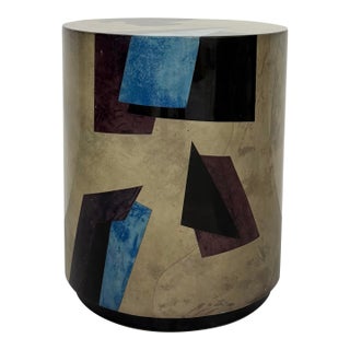 Vintage Jimeco Geometric Postmodern Side Table For Sale