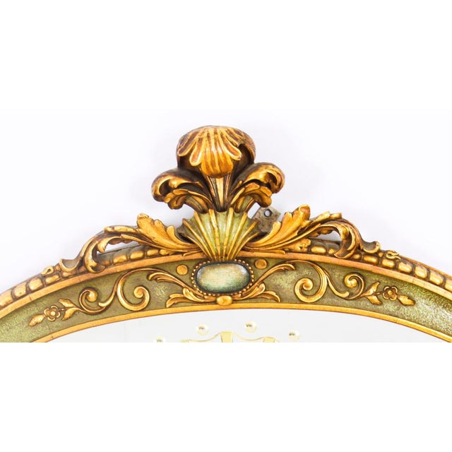 1920s Large Antique English Art Deco Overmantel Mirror, 1920s For Sale - Image 5 of 16