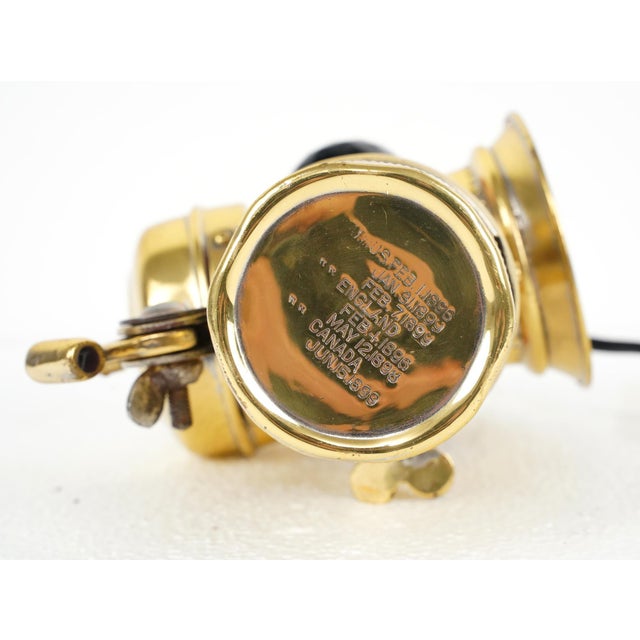 Antique Converted c.m. Hall Carbide Bicycle Lamp For Sale - Image 9 of 10