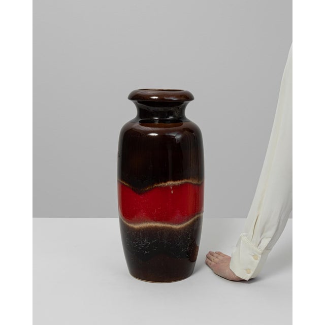 20th Century German 'W. Germany' Ceramic Vase For Sale - Image 17 of 18