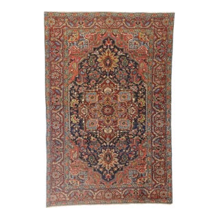 Late 19th Century Persian Heriz Rug, 06'05 X 09'07 For Sale