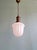 Art Deco Pendant Light in Molded White Pressed Glass, 1920s-1930s For Sale - Image 10 of 15