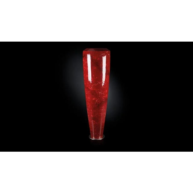 Italian Bordeaux Low-Density Polyethylene Obice Carrara Collection Vase from VGnewtrend, in New conditions. Designed from...