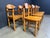 Vintage Pine Wood Dining Chairs, 1980s, Set of 8 For Sale - Image 6 of 11