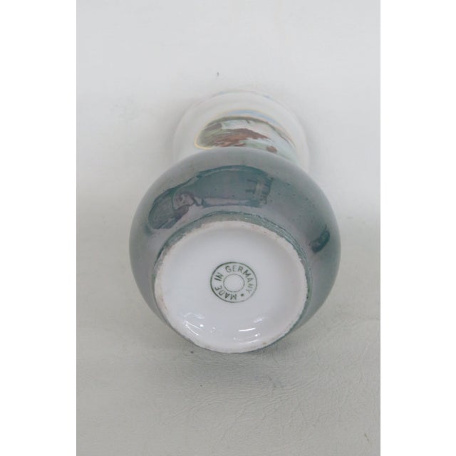 Ceramic German Lusterware Niagara Falls Decal Bud Vase Ceramic Iridescent Finish 5045b For Sale - Image 7 of 11