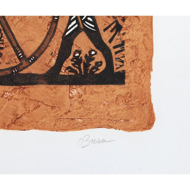 Moment of Victory O'Brian Size: 28 in. x 38 in. Screenprint, signed, numbered, and titled in pencil 250 Egyptian inspired...