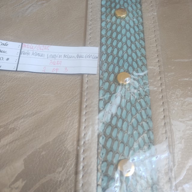 R & Y Augousti, Paris Metallic Leather Photo Album NWT For Sale - Image 15 of 18