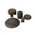 Rustic 24" Distressed Stone Round Lotus Pattern Stack Lantern Display Art For Sale - Image 3 of 6
