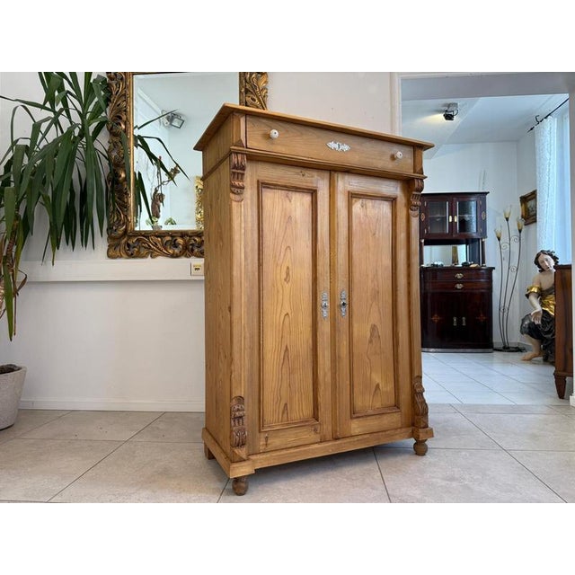 Biedermeier-Style Farmhouse Cabinet in Wood, 1850 For Sale - Image 5 of 14