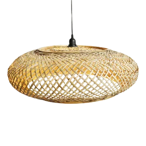 Rattan Beret Pendant Light