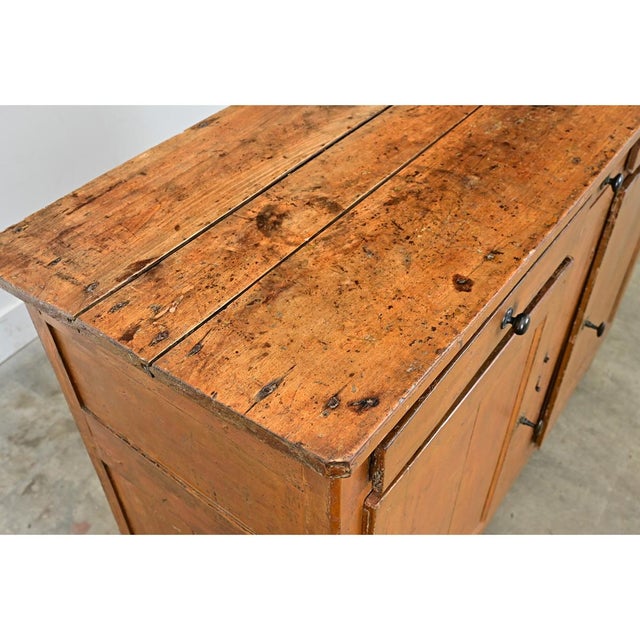 English 19th Century Rustic Painted Buffet For Sale - Image 9 of 14