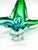 Mid-Century Modern Monumental Canadian Chalet Mid-Century Art Glass Stretch Sculpture, Green & Blue, 29" For Sale - Image 3 of 9