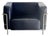 Mid Century Modern Le Corbusier Lc2 Black Leather Lounge Chair For Sale