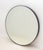 Minimalist Circular Wall Mirror, with bronzed iron frame. 36" Diameter. Provenance: From a Brooklyn Collection.