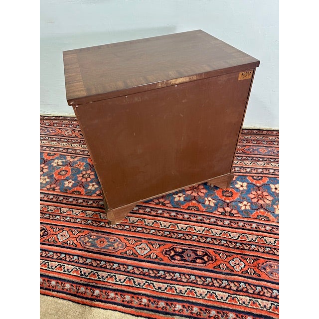 Wood 1960s Baker Mahogany Chippendale Style Open Night Stand For Sale - Image 7 of 7