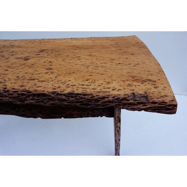 Wood Mid-Century Walnut Tree Trunk Coffee Table For Sale - Image 7 of 14
