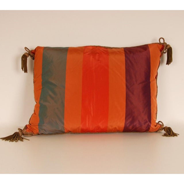 Antique French Needlepoint Pillow Throw Cushion Antique Animal Medallion For Sale - Image 11 of 12