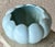 Circa 1950 Camark Pottery Style# 620 Earthenware Matte Bluish-Green Lotus Cachepot For Sale - Image 4 of 9